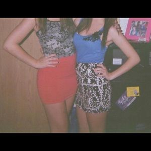 Black and white skirt